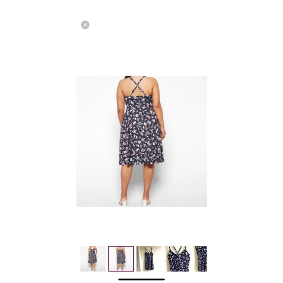 NWT Nine Britton Stitch Fix Angie Stretch Floral Knit Midi Dress Sz Small #441 - Picture 2 of 10